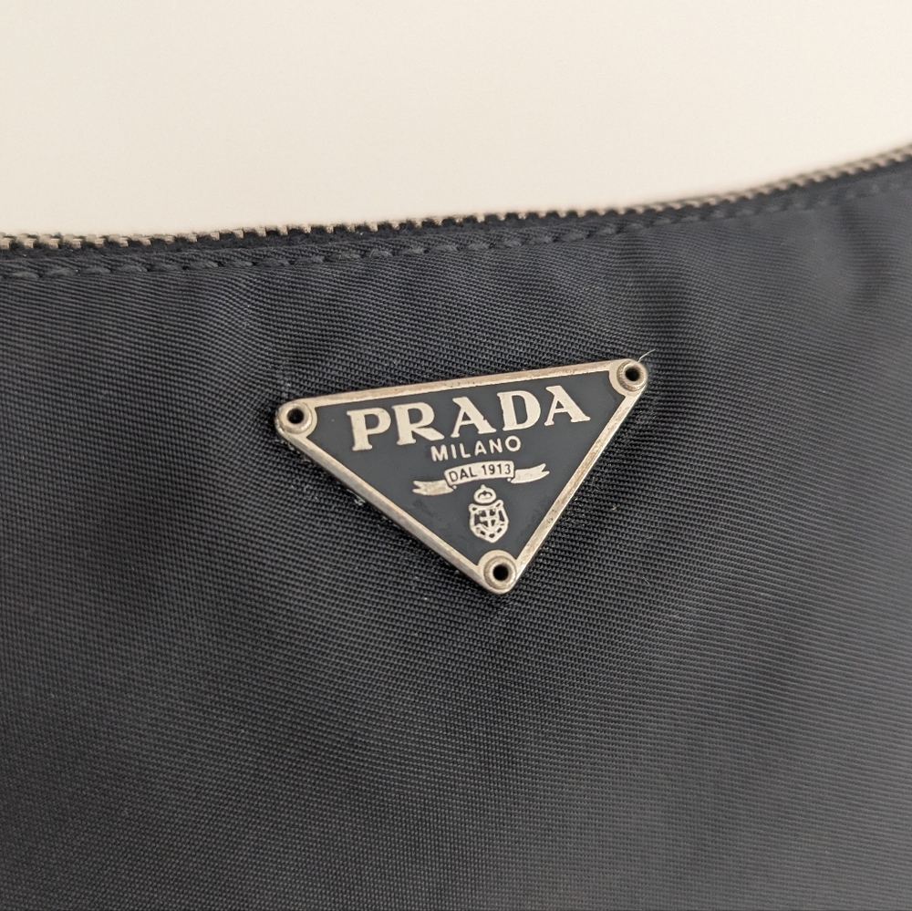 Prada Black Nylon Pochette Shoulder Bag - Picture 3 of 12